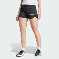 Rückansicht von adidas Terrex Techrock Pro Trail Shorts Funktionsshorts Damen Black