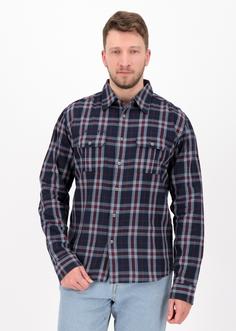 Rückansicht von DEPROC active DENVER C Men Outdoorhemd Herren blue-red check