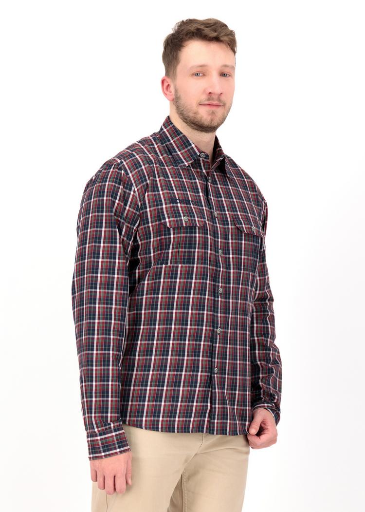 DEPROC active DEPROC active DENVER II Men Outdoorhemd Herren - darkred-blue-green check - 1 | SportScheck