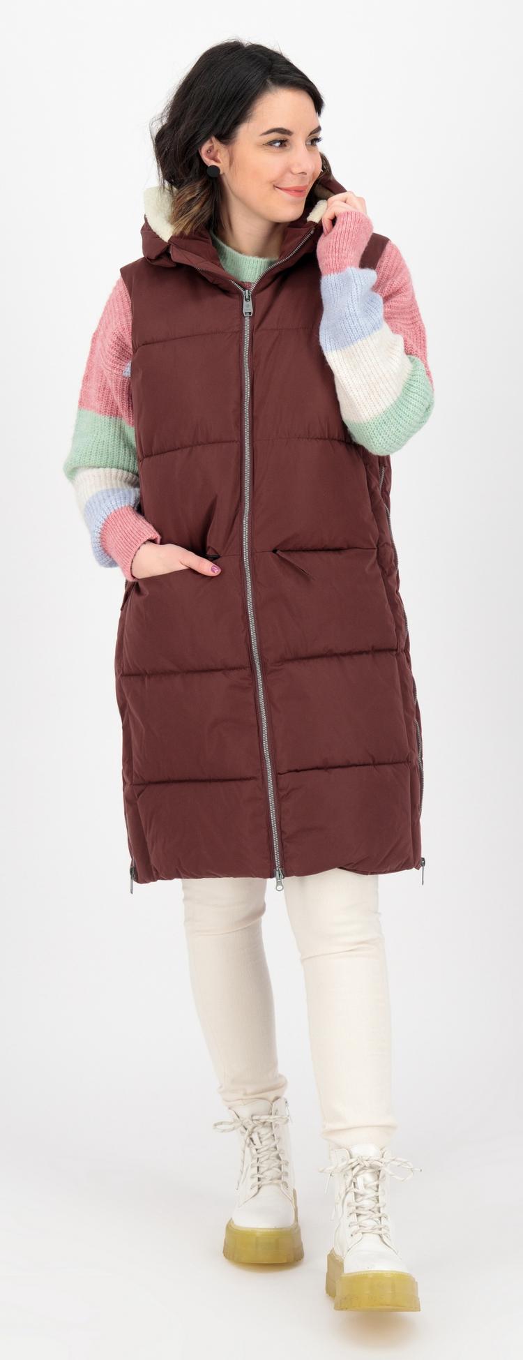 KILLTEC KILLTEC GILMOUR LONG VEST Parka Damen - dark brown - 3 | SportScheck