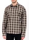 DEPROC active DENVER II Men Outdoorhemd Herren - gray-red-blue check