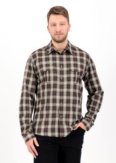 Rückansicht von DEPROC active DENVER II Men Outdoorhemd Herren gray-red-blue check