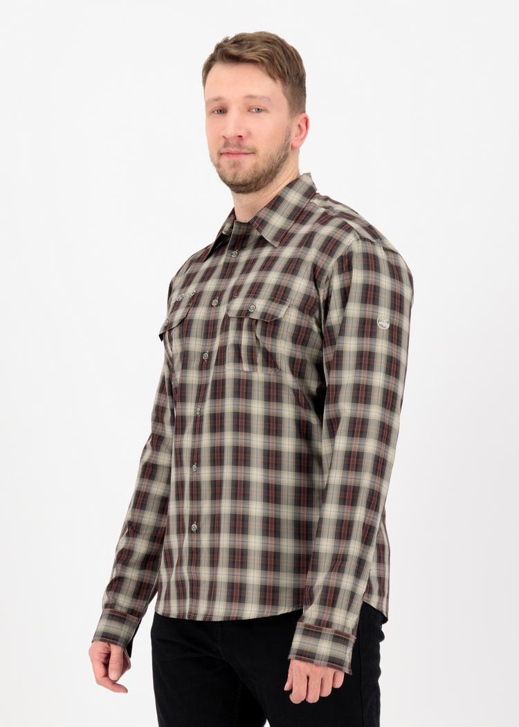 DEPROC active DEPROC active DENVER II Men Outdoorhemd Herren - gray-red-blue check - 1 | SportScheck