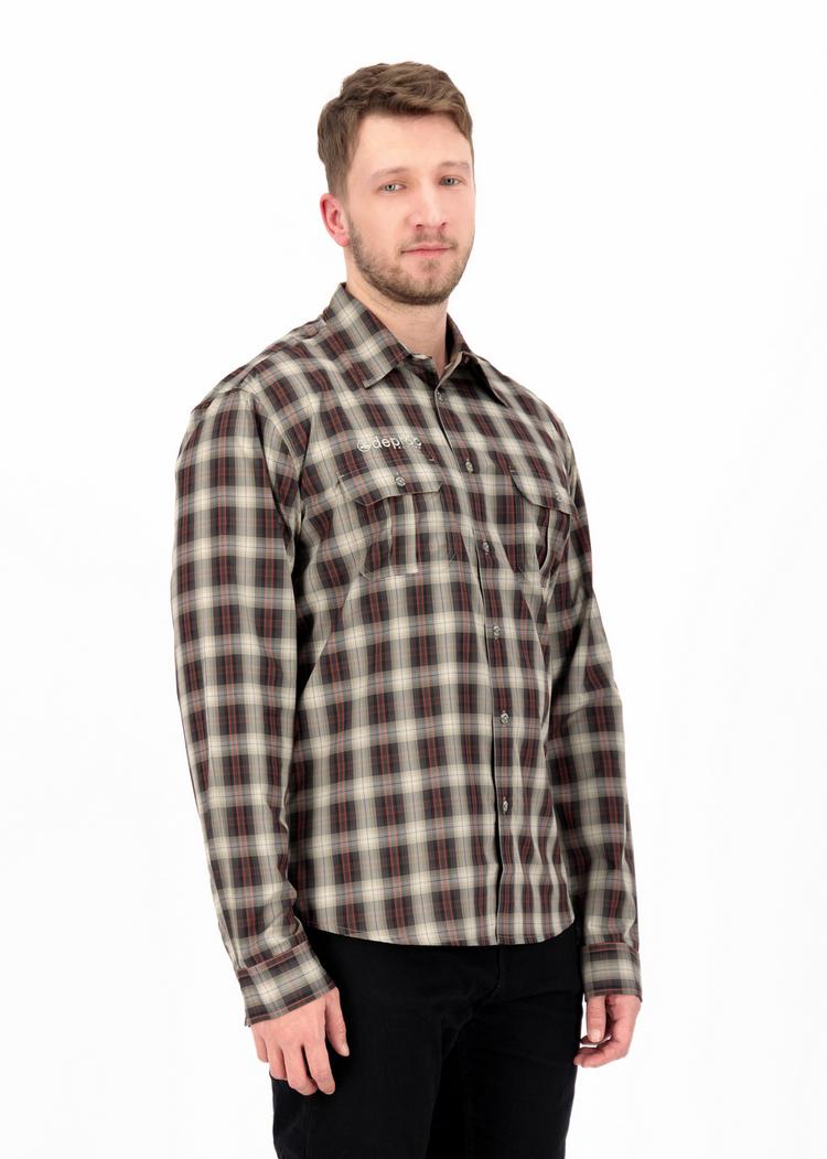 DEPROC active DEPROC active DENVER II Men Outdoorhemd Herren - gray-red-blue check - 3 | SportScheck