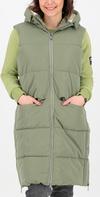 KILLTEC GILMOUR LONG VEST Parka Damen - light olive