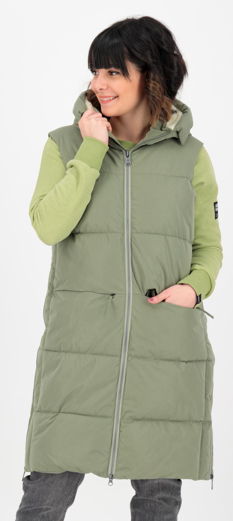 KILLTEC KILLTEC GILMOUR LONG VEST Parka Damen - light olive - 1 | SportScheck