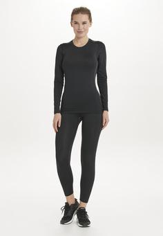 Rückansicht von Endurance Power Tights Damen 1001 Black