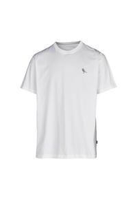 Cleptomanicx Embroidery Gull Mono T-Shirt Herren - White