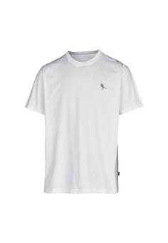 Cleptomanicx Embroidery Gull Mono T-Shirt Herren White