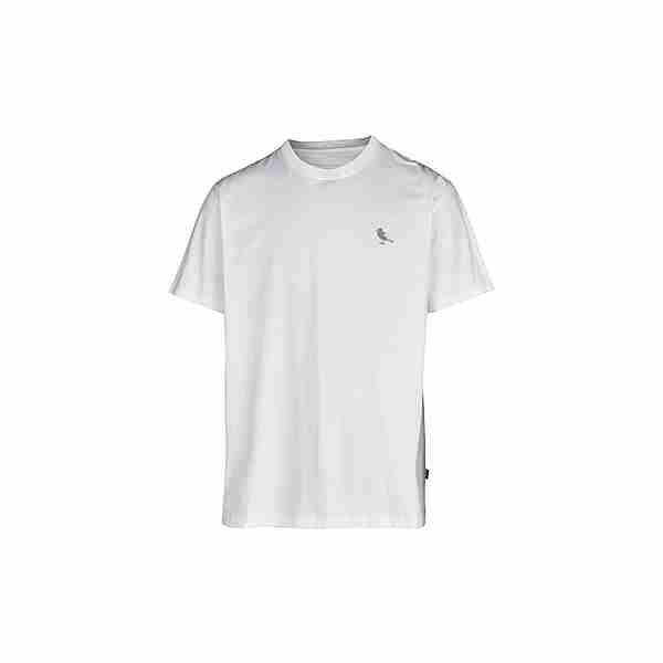 Cleptomanicx Embroidery Gull Mono T-Shirt Herren White