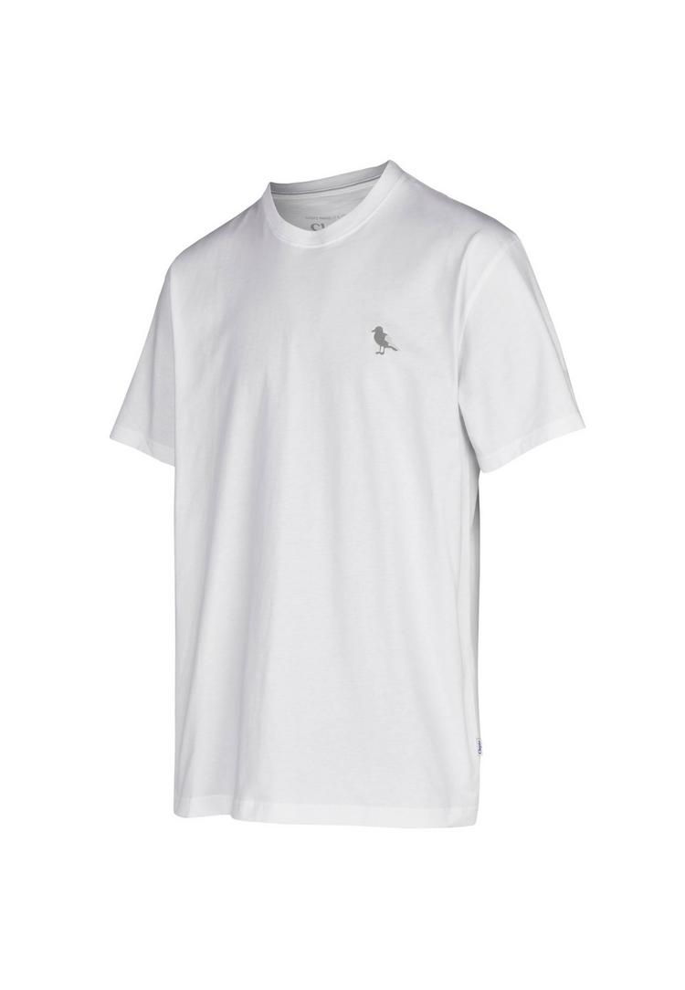 Cleptomanicx Cleptomanicx Embroidery Gull Mono T-Shirt Herren - White - 0 | SportScheck