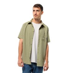 Rückansicht von Jack Wolfskin EL DORADO SHIRT MEN Kurzarmhemd Herren bay leaf check