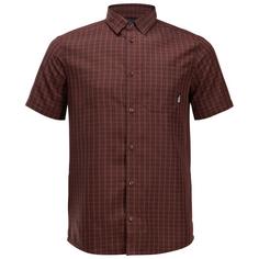 Jack Wolfskin EL DORADO SHIRT MEN Kurzarmhemd Herren dark mahogany check