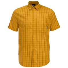 Jack Wolfskin HOT SPRINGS SHIRT M Kurzarmhemd Herren curry check