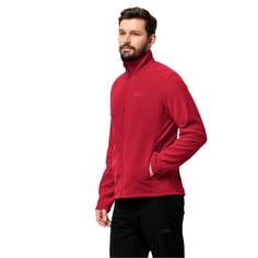 Rückansicht von Jack Wolfskin TAUNUS FZ M Fleecejacke Herren red glow