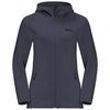 Jack Wolfskin BAISELBERG HOODED FZ W Fleecejacke Damen - graphite