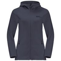 Jack Wolfskin BAISELBERG HOODED FZ W Fleecejacke Damen - graphite