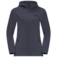 Jack Wolfskin BAISELBERG HOODED FZ W Fleecejacke Damen graphite