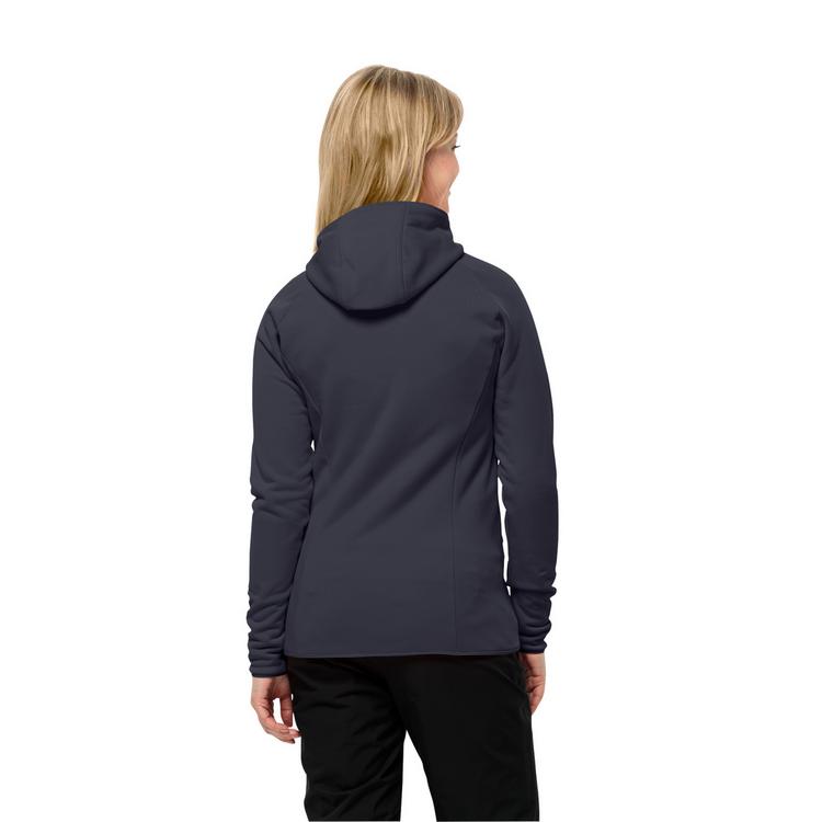 Jack Wolfskin Jack Wolfskin BAISELBERG HOODED FZ W Fleecejacke Damen - graphite - 1 | SportScheck
