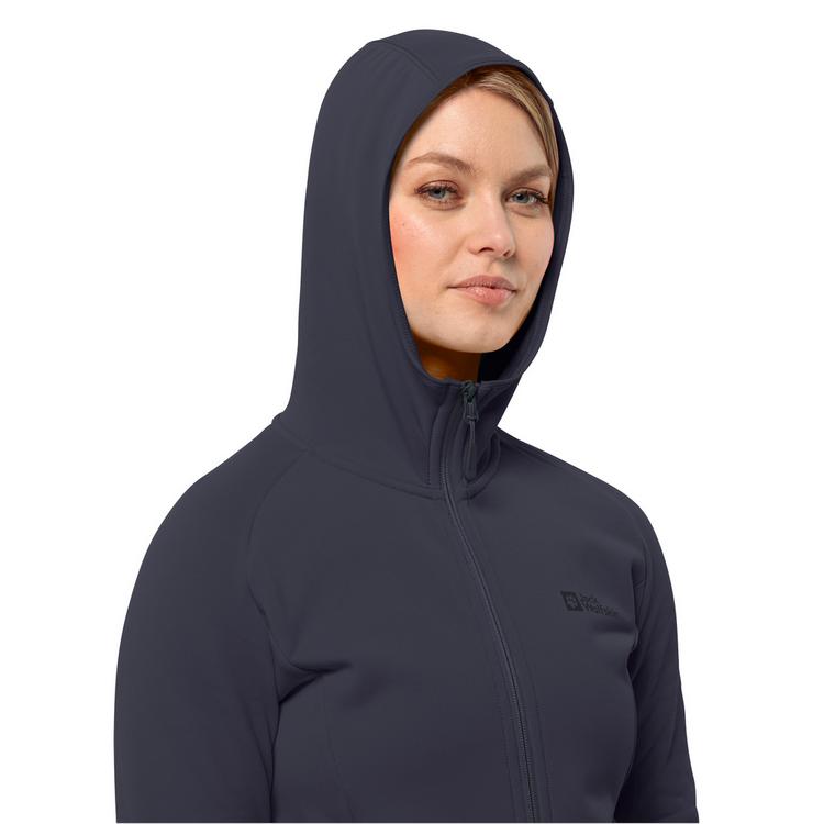 Jack Wolfskin Jack Wolfskin BAISELBERG HOODED FZ W Fleecejacke Damen - graphite - 2 | SportScheck