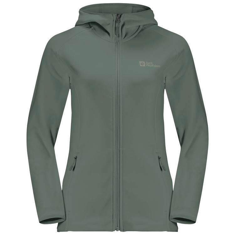 Jack Wolfskin Jack Wolfskin BAISELBERG HOODED FZ W Fleecejacke Damen - graphite - 4 | SportScheck