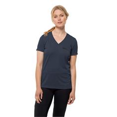 Rückansicht von Jack Wolfskin CROSSTRAIL T WOMEN Funktionsshirt Damen night blue