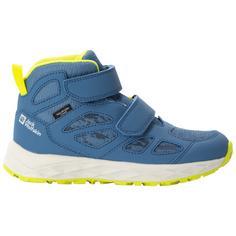 Rückansicht von Jack Wolfskin WOODLAND 2 TEXAPORE MID VC K Wanderschuhe Kinder elemental blue