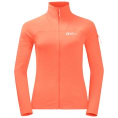 Jack Wolfskin PRELIGHT FZ W Fleecejacke Damen digital orange