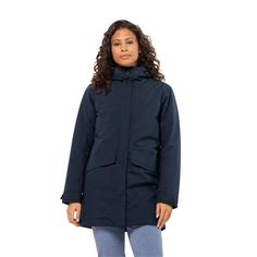 Rückansicht von Jack Wolfskin TEMPELHOF COAT W Funktionsjacke Damen night blue