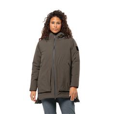 Rückansicht von Jack Wolfskin LUISENPLATZ JKT W Funktionsjacke Damen cold coffee