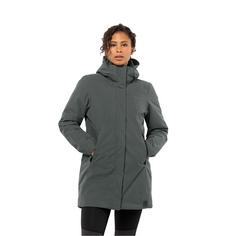 Rückansicht von Jack Wolfskin SALIER COAT Funktionsmantel Damen slate green