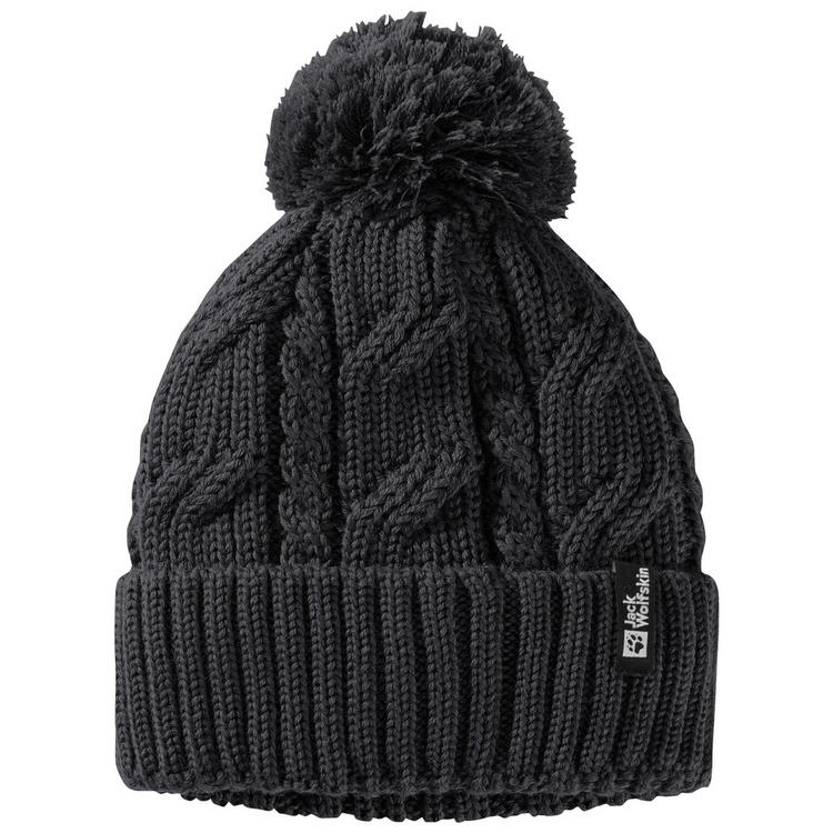 Jack Wolfskin Jack Wolfskin POMPOM BEANIE Stirnband - black - 0 | SportScheck