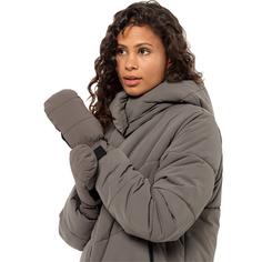 Rückansicht von Jack Wolfskin ROEMERTOR MITTEN Fäustlinge Damen cold coffee