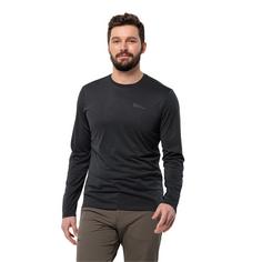 Rückansicht von Jack Wolfskin SKY THERMAL L/S M Funktionsshirt Herren black