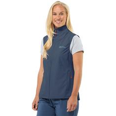 Rückansicht von Jack Wolfskin PRELIGHT VEST W Outdoorweste Damen cool grey