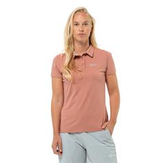 Rückansicht von Jack Wolfskin PRELIGHT TRAIL POLO W Funktionsshirt Damen astro dust