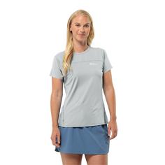 Rückansicht von Jack Wolfskin PRELIGHT CHILL T W Funktionsshirt Damen cool grey
