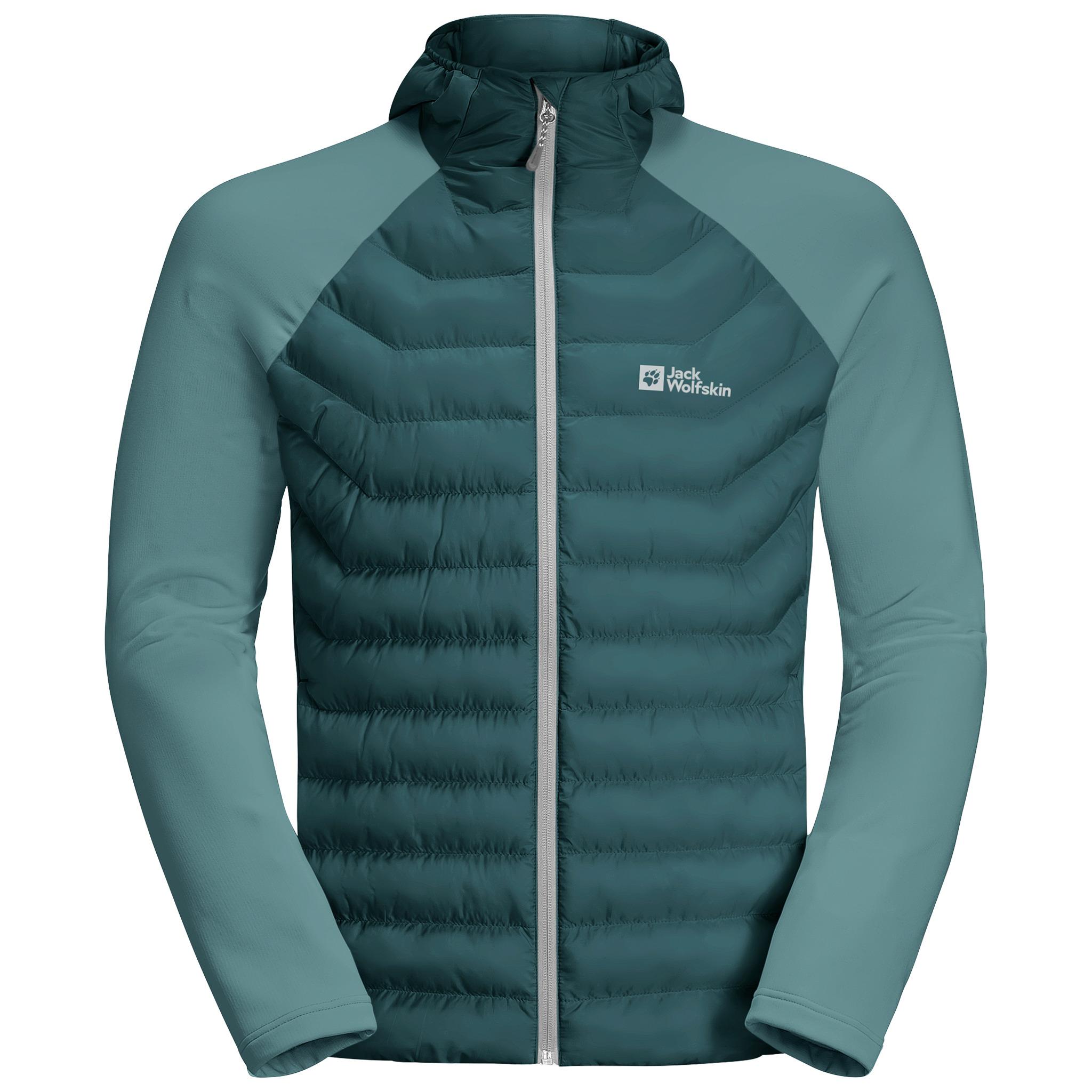 Jack Wolfskin ROUTEBURN PRO HYBRID M Fleecejacke Herren emerald im