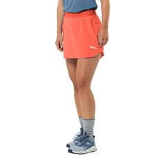 Rückansicht von Jack Wolfskin PRELIGHT CHILL SKORT W Skort Damen digital orange