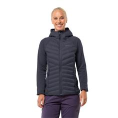 Rückansicht von Jack Wolfskin ROUTEBURN PRO HYBRID W Fleecejacke Damen graphite