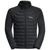 Jack Wolfskin ROUTEBURN PRO HYBRID M Fleecejacke Herren - black