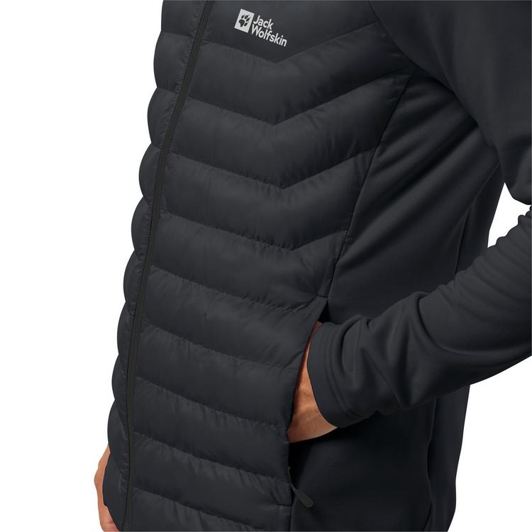 Jack Wolfskin Jack Wolfskin ROUTEBURN PRO HYBRID M Fleecejacke Herren - black - 2 | SportScheck