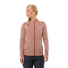 Rückansicht von Jack Wolfskin TERVERN FZ W Fleecejacke Damen rose dawn