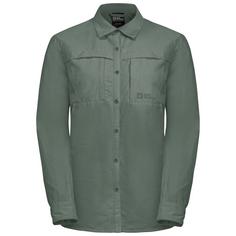 Jack Wolfskin BARRIER L/S SHIRT W Langarmhemd Damen hedge green