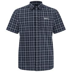 Jack Wolfskin NORBO S/S SHIRT M Kurzarmhemd Herren night blue checks