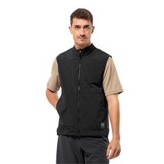 Rückansicht von Jack Wolfskin BIKE COMMUTE WIND VEST M Fahrradweste Herren phantom