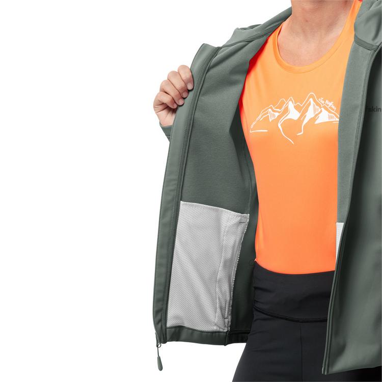 Jack Wolfskin Jack Wolfskin BORNBERG Softshelljacke Damen - sago palm - 4 | SportScheck
