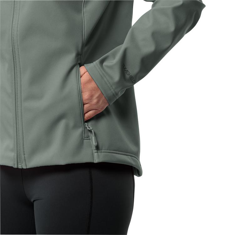 Jack Wolfskin Jack Wolfskin BORNBERG Softshelljacke Damen - sago palm - 6 | SportScheck