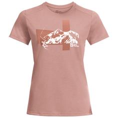 Jack Wolfskin VONNAN S/S GRAPHIC T W Funktionsshirt Damen rose dawn