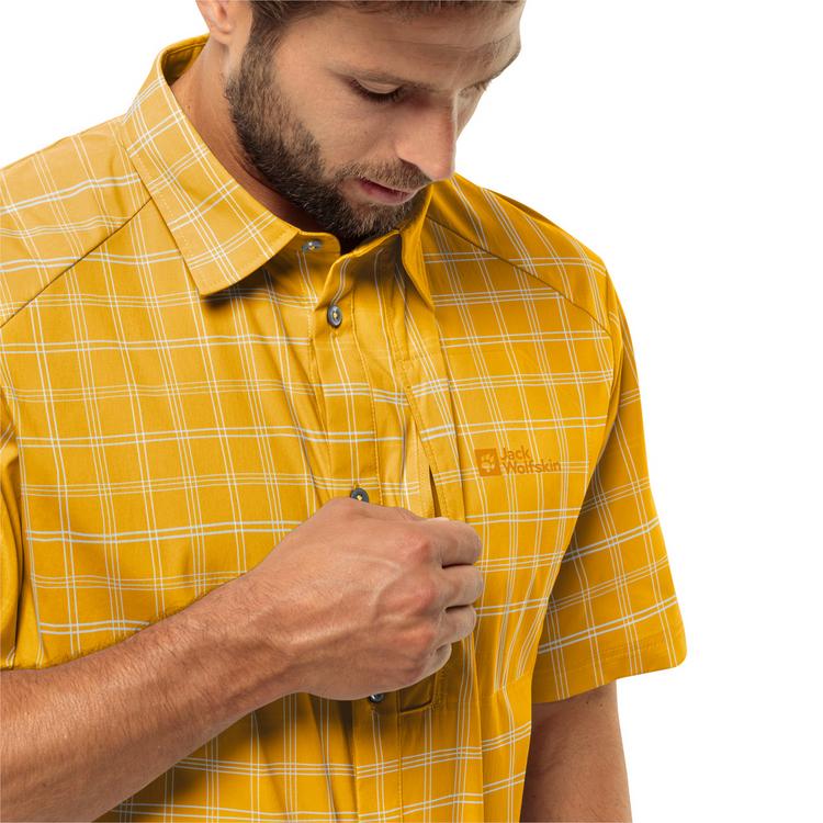 Jack Wolfskin Jack Wolfskin NORBO S/S SHIRT M Kurzarmhemd Herren - CHECK midnight sky - 2 | SportScheck